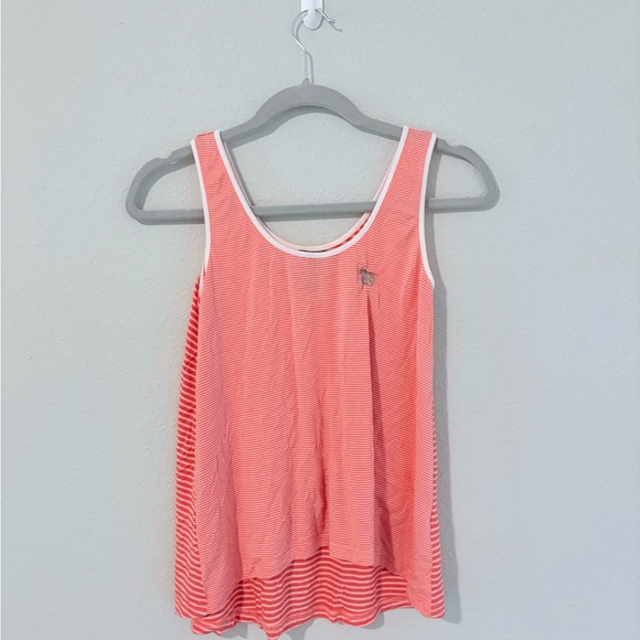 US Polo Women's Pink Striped Tank Top - Picture 1 of 2